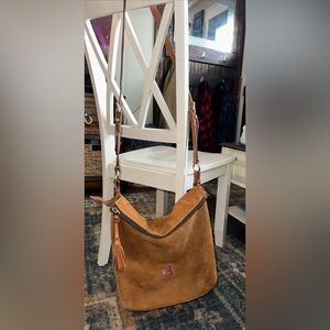 Dooney & Bourke Hobo Suede Crossbody XL